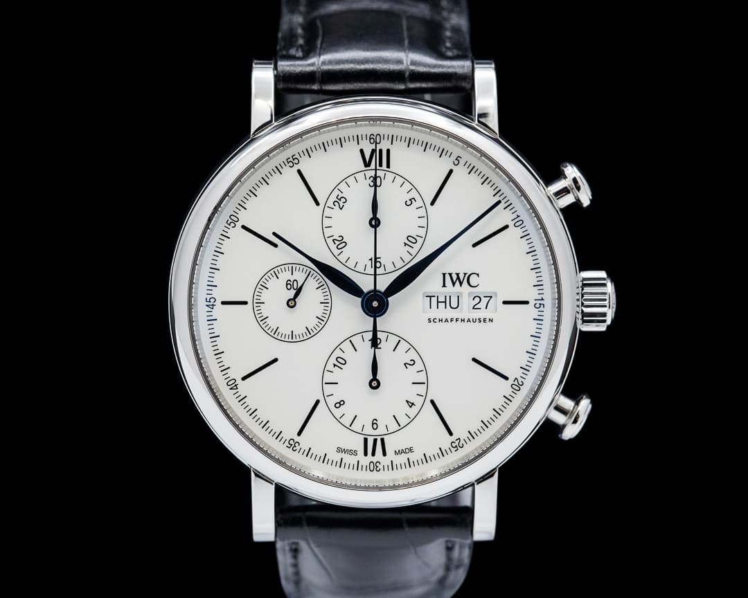 IWC Portofino Chronograph 150 Years SS White Dial
