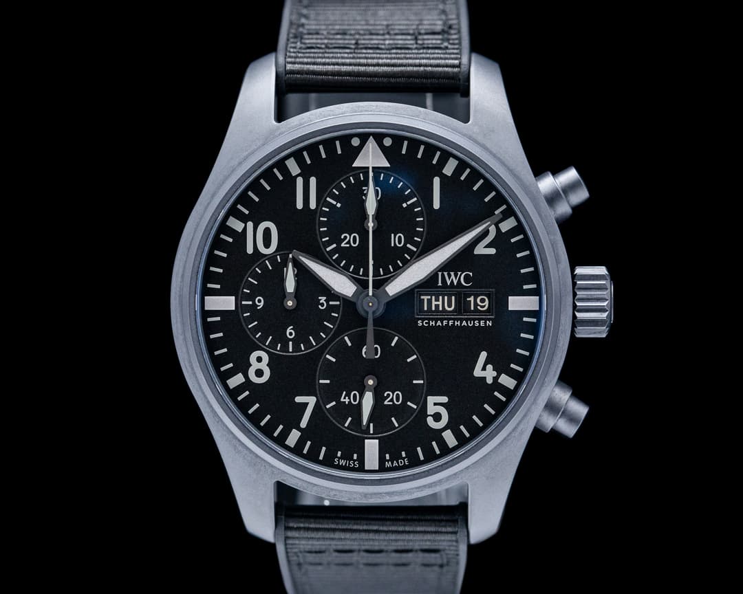 IWC Top Gun Chronograph Ceratanium Black Dial