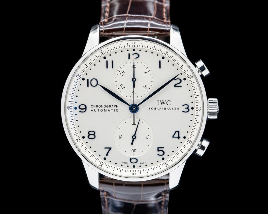 IWC Portuguese Chronograph SS Silver Dial