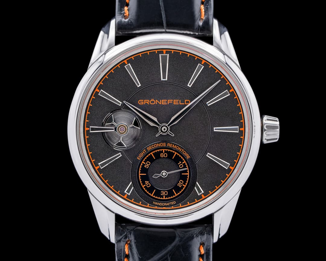 Gronefeld 1941 Remontoire Constant Force SS Black Dial