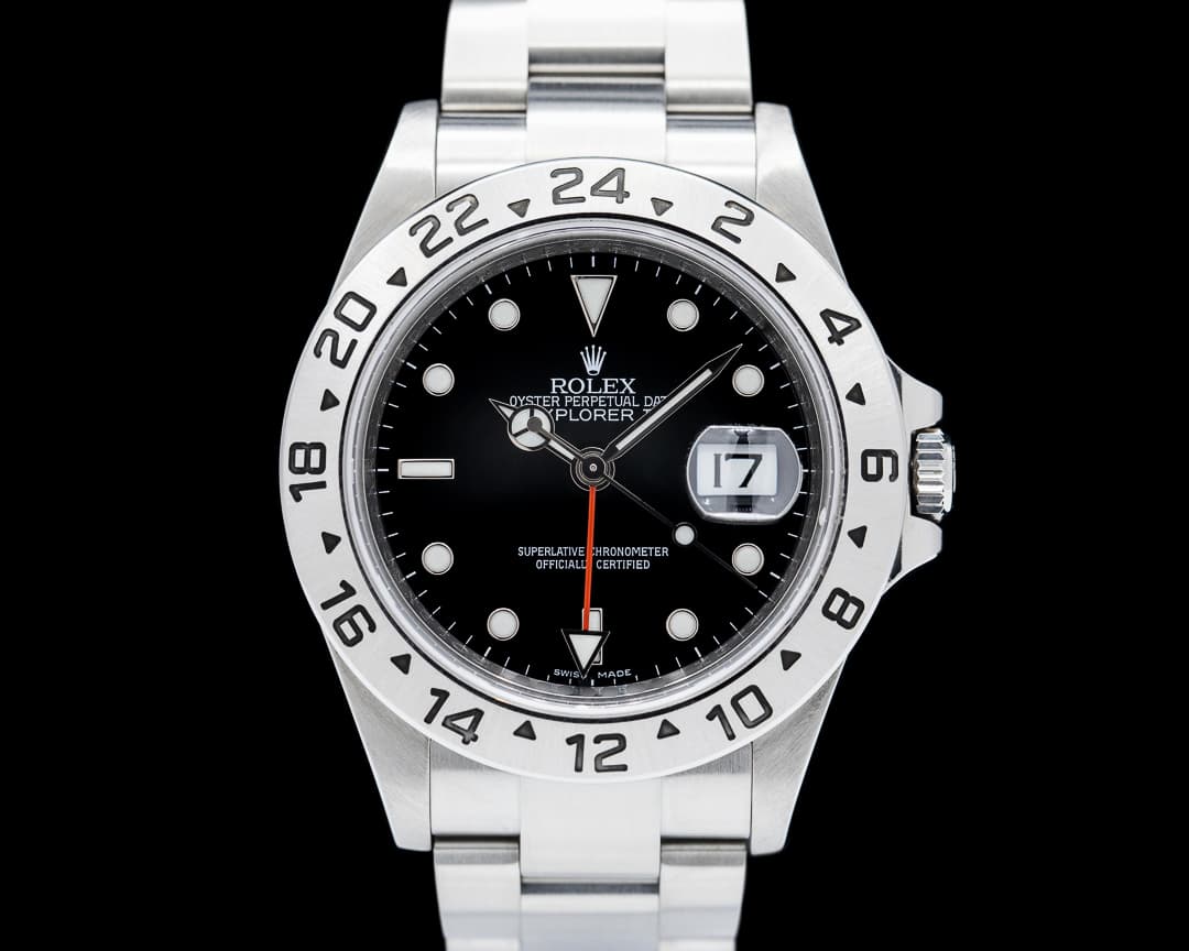 Rolex Explorer II 16570 SS Black Dial