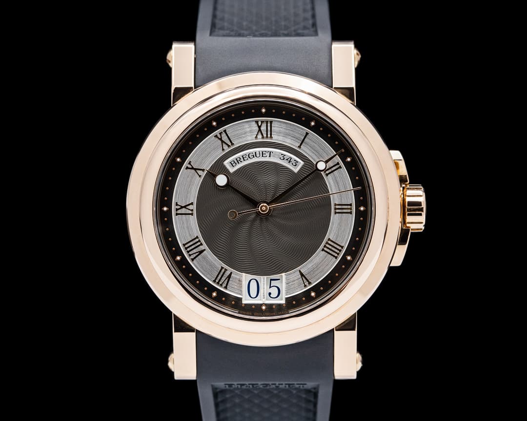 Breguet Marine Automatic Big Date 18K Rose Gold Gray Dial