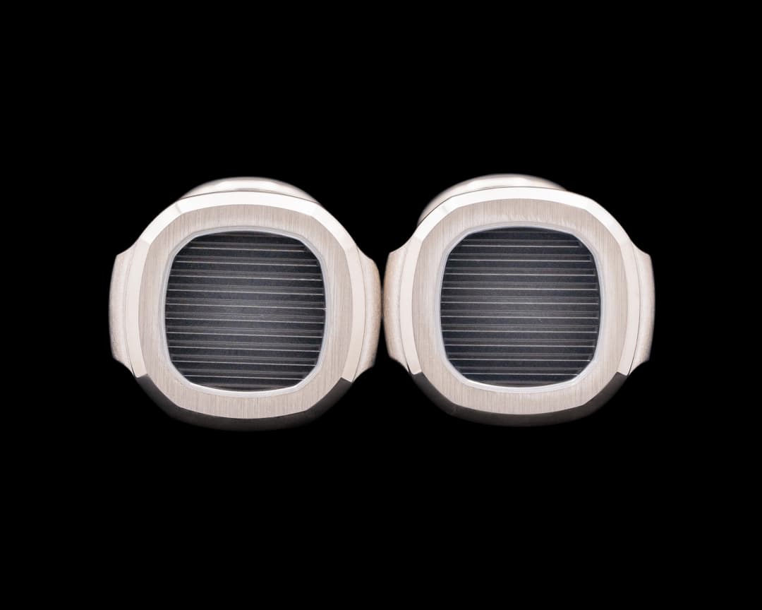 Patek Philippe 18K White Gold Patek Nautilus Cuff Links