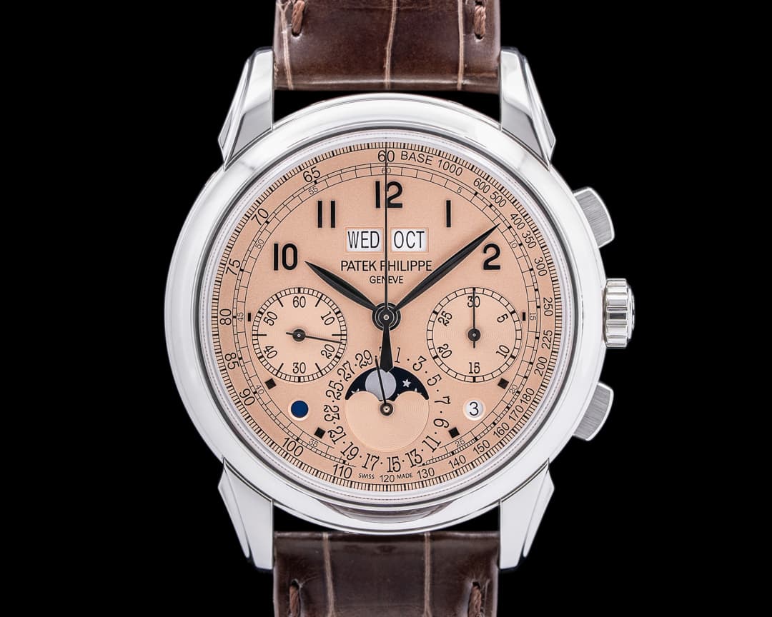 Patek Philippe 5270P Perpetual Calendar Chronograph Platinum Salmon Dial