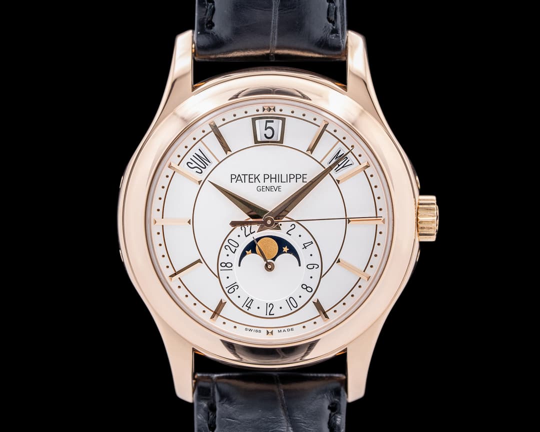Patek Philippe Annual Calendar 5205R 18K Rose Gold Silver Dial