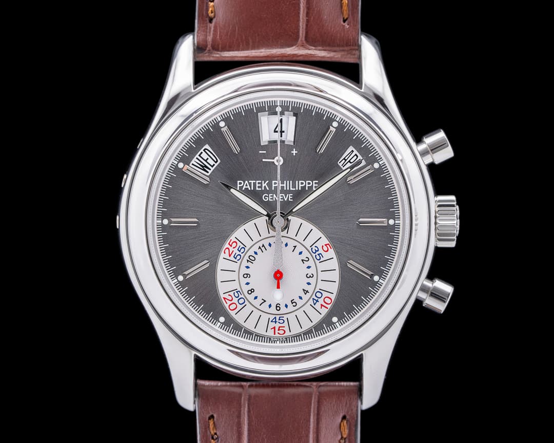 Patek Philippe Annual Calendar 5960P Chronograph Platinum Gray Dial