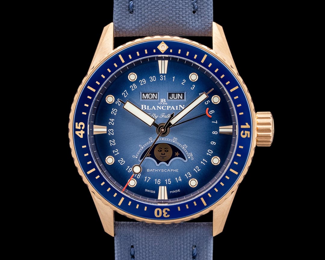 Blancpain Fifty Fathoms Bathyscaphe Quantième Complet Phases de Lune
