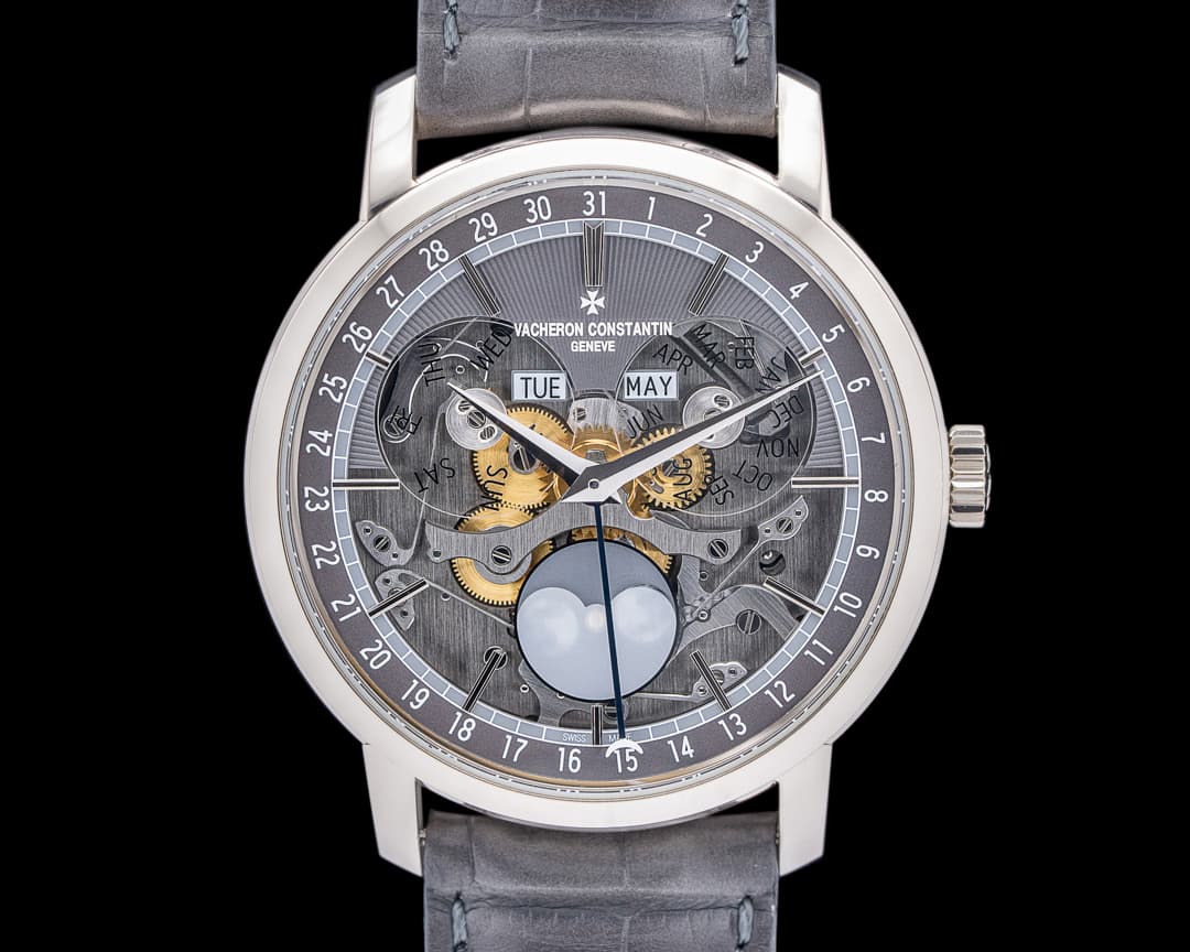 Vacheron Constantin Traditionnelle Complete Calendar 18K White Gold Skeleton