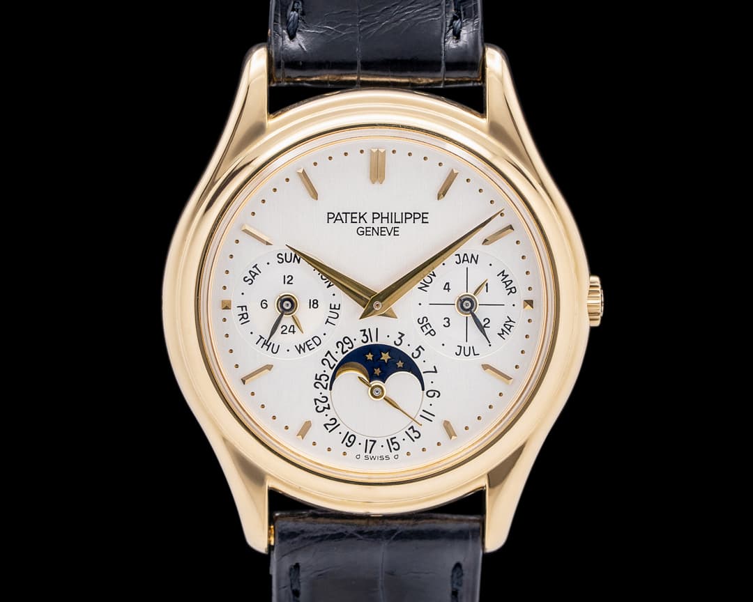 Patek Philippe 3940J-014 Perpetual Calendar 18K Yellow Gold Silver Dial