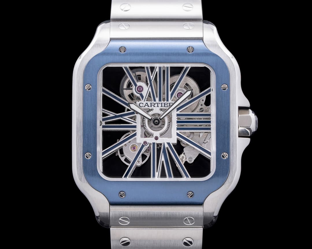 Cartier Santos De Cartier SS Skeleton Dial 2024