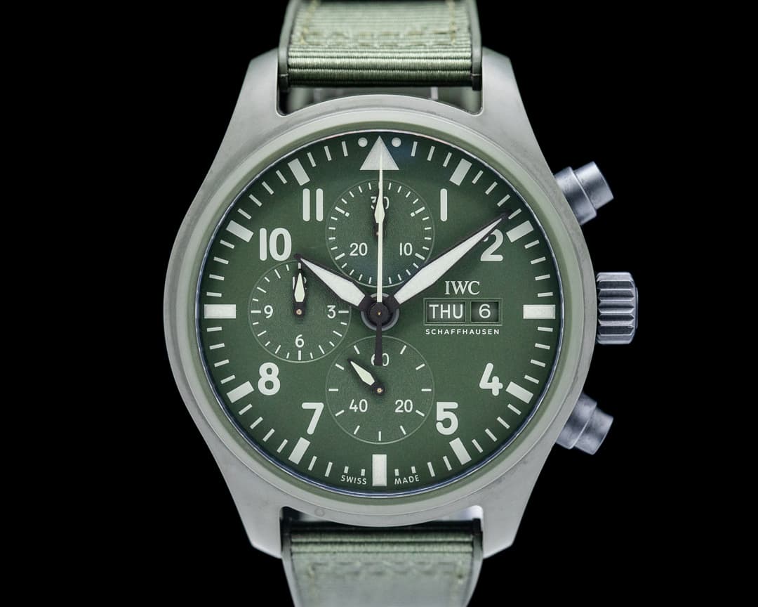 IWC Pilot Chronograph Top Gun "Woodland" Edition Green Dial