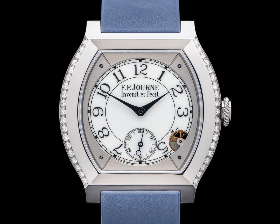 F. P. Journe Elegante Ladies Quartz Diamonds Titanium White Dial
