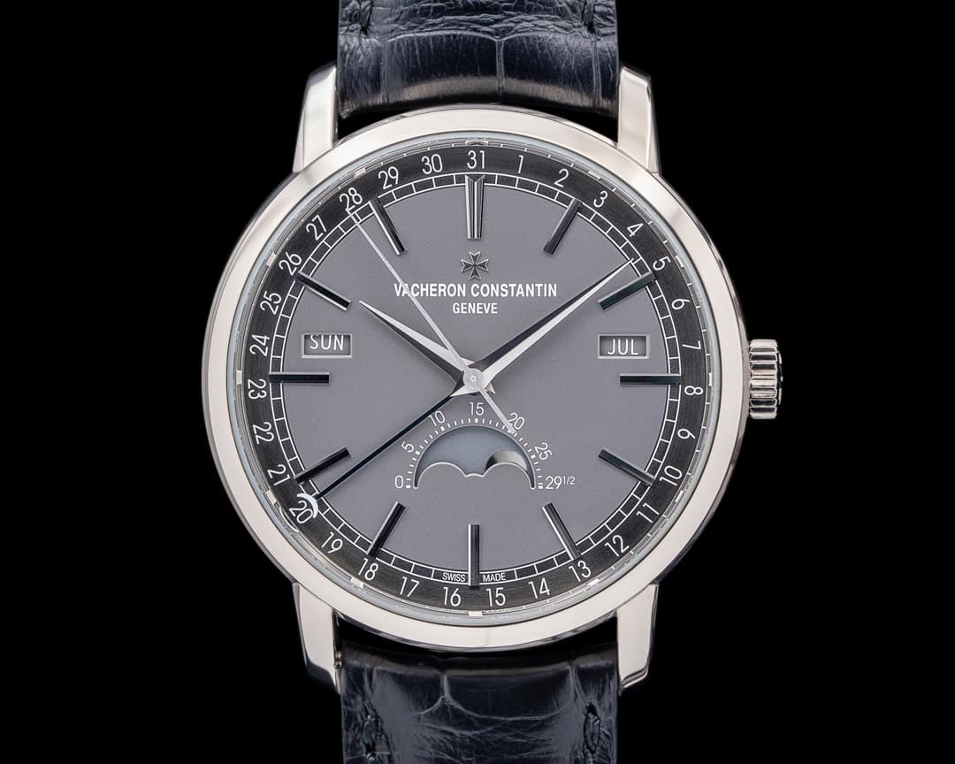 Vacheron Constantin Traditionnelle Complete Calendar 18K White Gold Gray Dial