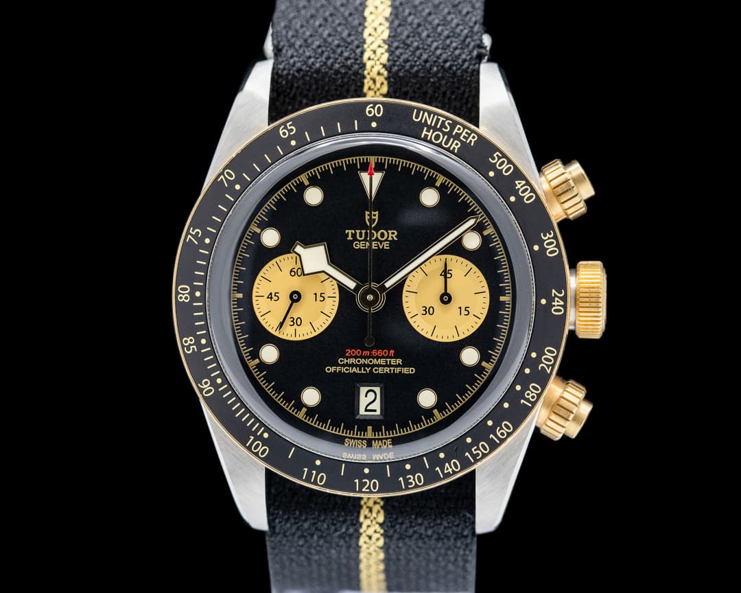 Tudor Black Bay Chronograph SS / 18K Yellow Gold Black Dial