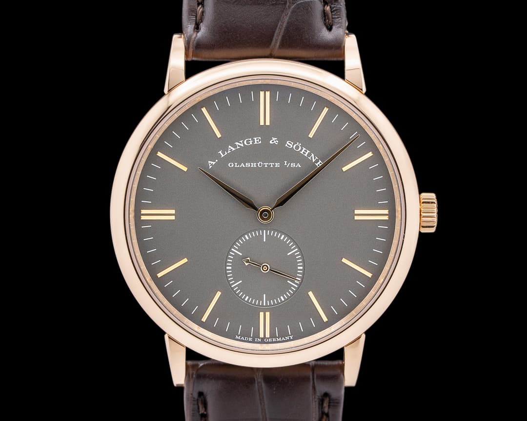 A. Lange & Söhne Saxonia Manual Wind 18K Rose / Grey Dial Boutique