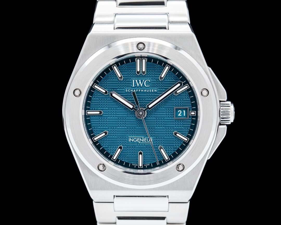 IWC Ingenieur SS Aqua Blue Dial