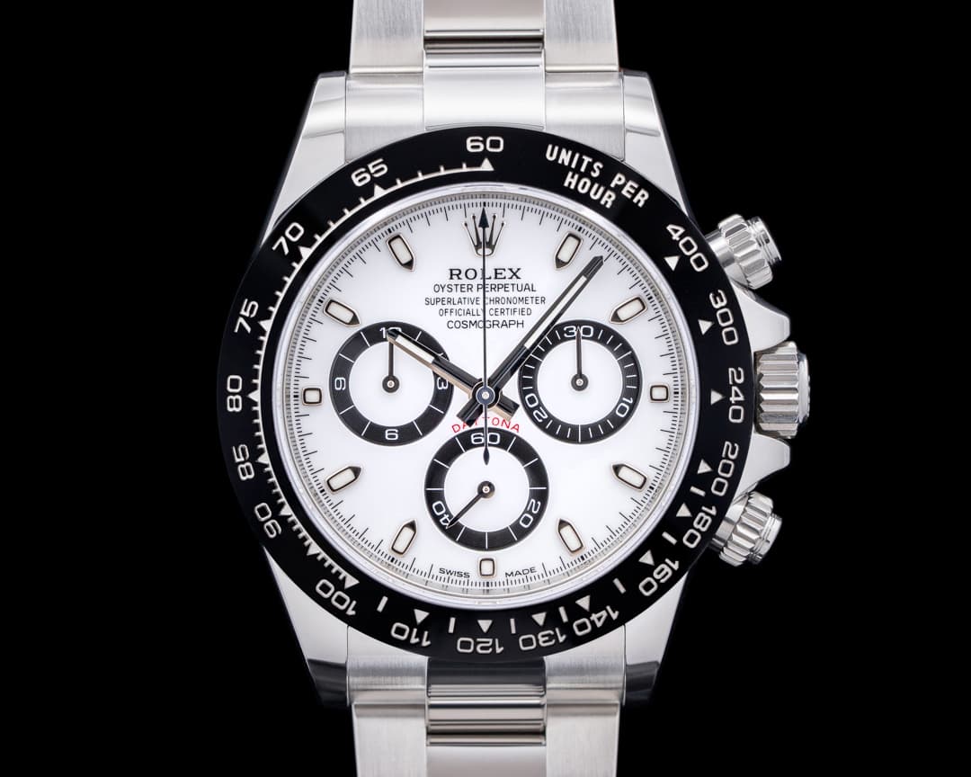 Rolex Daytona 116500 Ceramic Bezel "Panda" SS White Dial