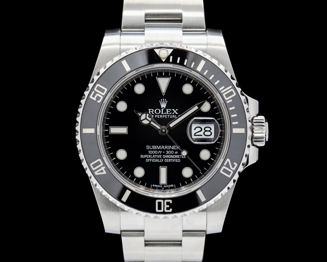 Rolex 116610LN Submariner Ceramic SS Black Dial