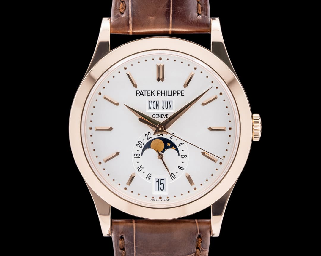 Patek Philippe Annual Calendar 5396R 18K Rose Gold Silver Dial