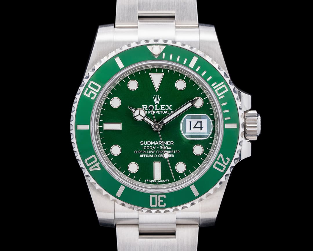Rolex Submariner "Hulk" Green Ceramic Bezel SS Green Dial