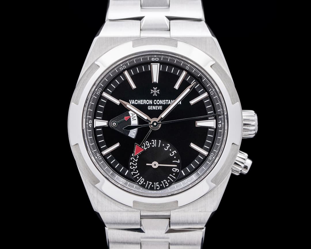 Vacheron Constantin 7900V Overseas Dual Time SS Black Dial