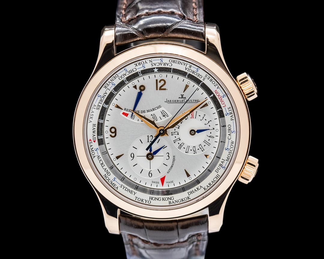 Jaeger LeCoultre Master World Geographic 18K Rose Gold Silver Dial LIMITED