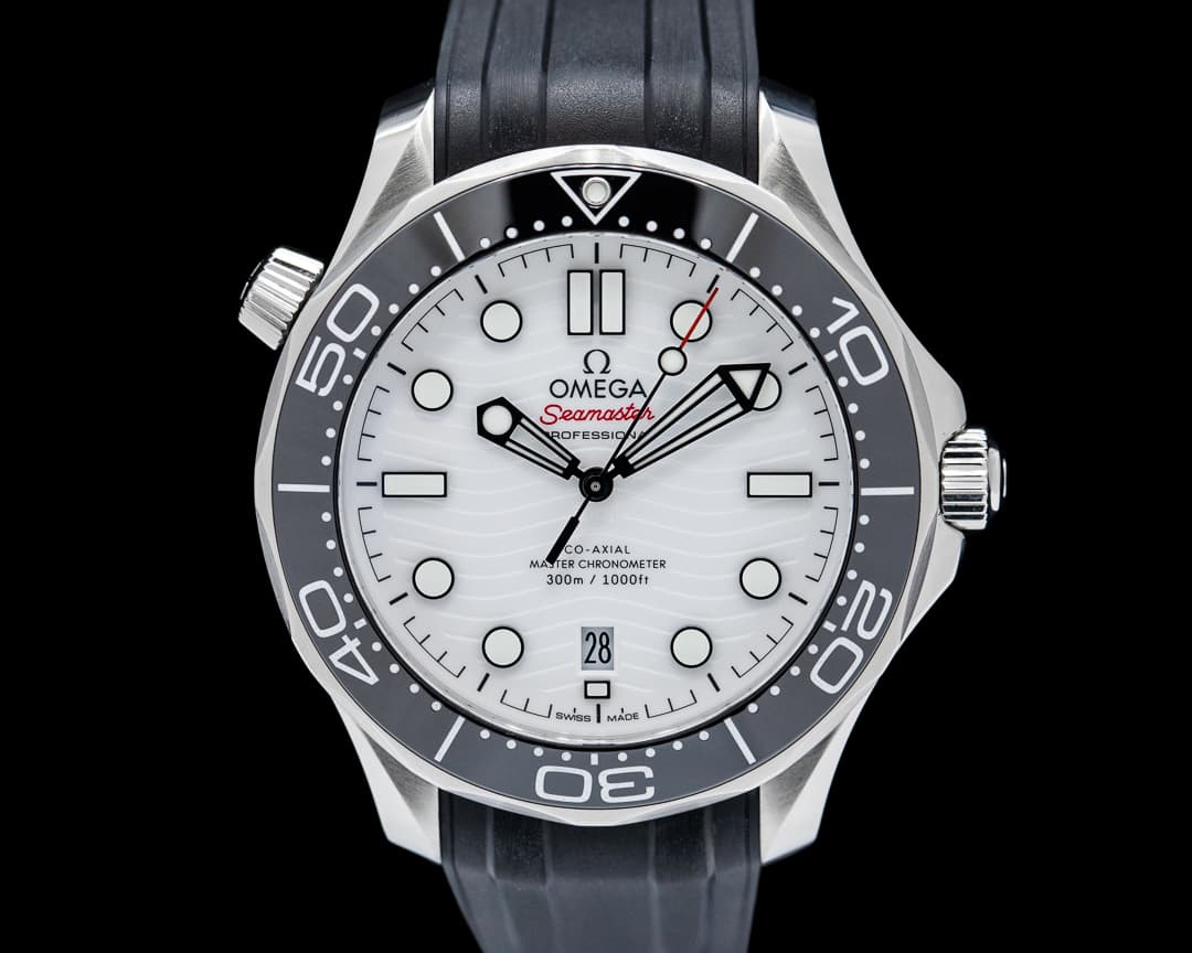 Omega Seamaster Diver 300M Co-Axial Master Chronometer SS White Dial