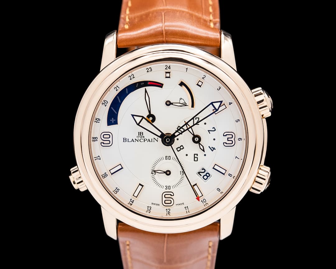 Blancpain Leman Reveil GMT 2841 18K Rose Gold