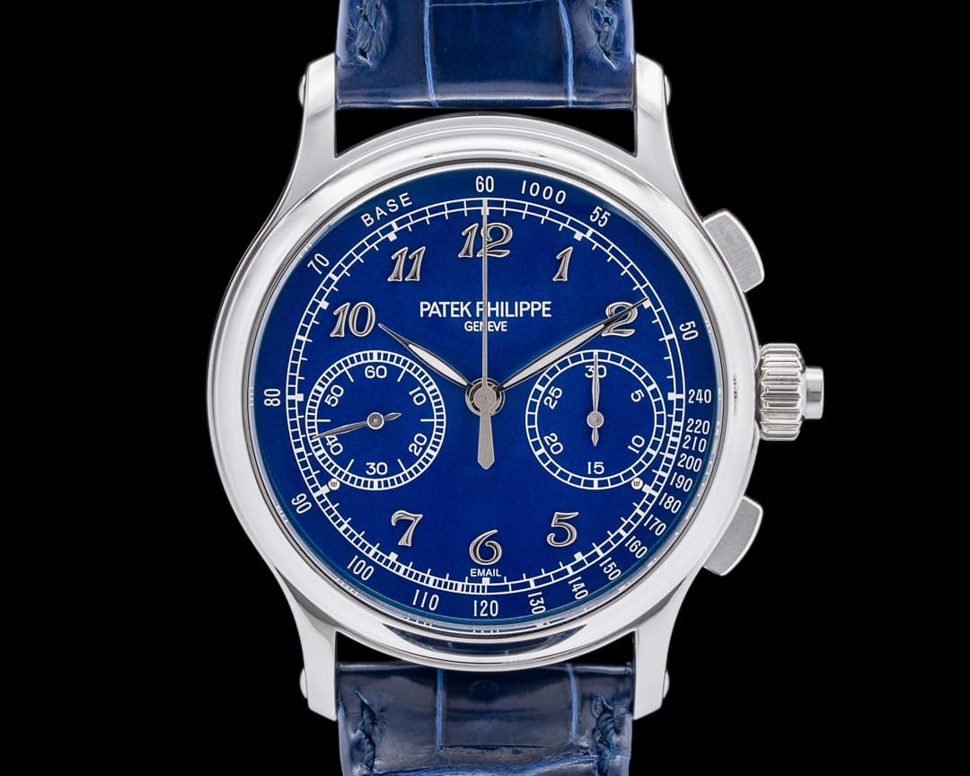 Patek Philippe Split Second 5370P Platinum Blue Enamel Dial
