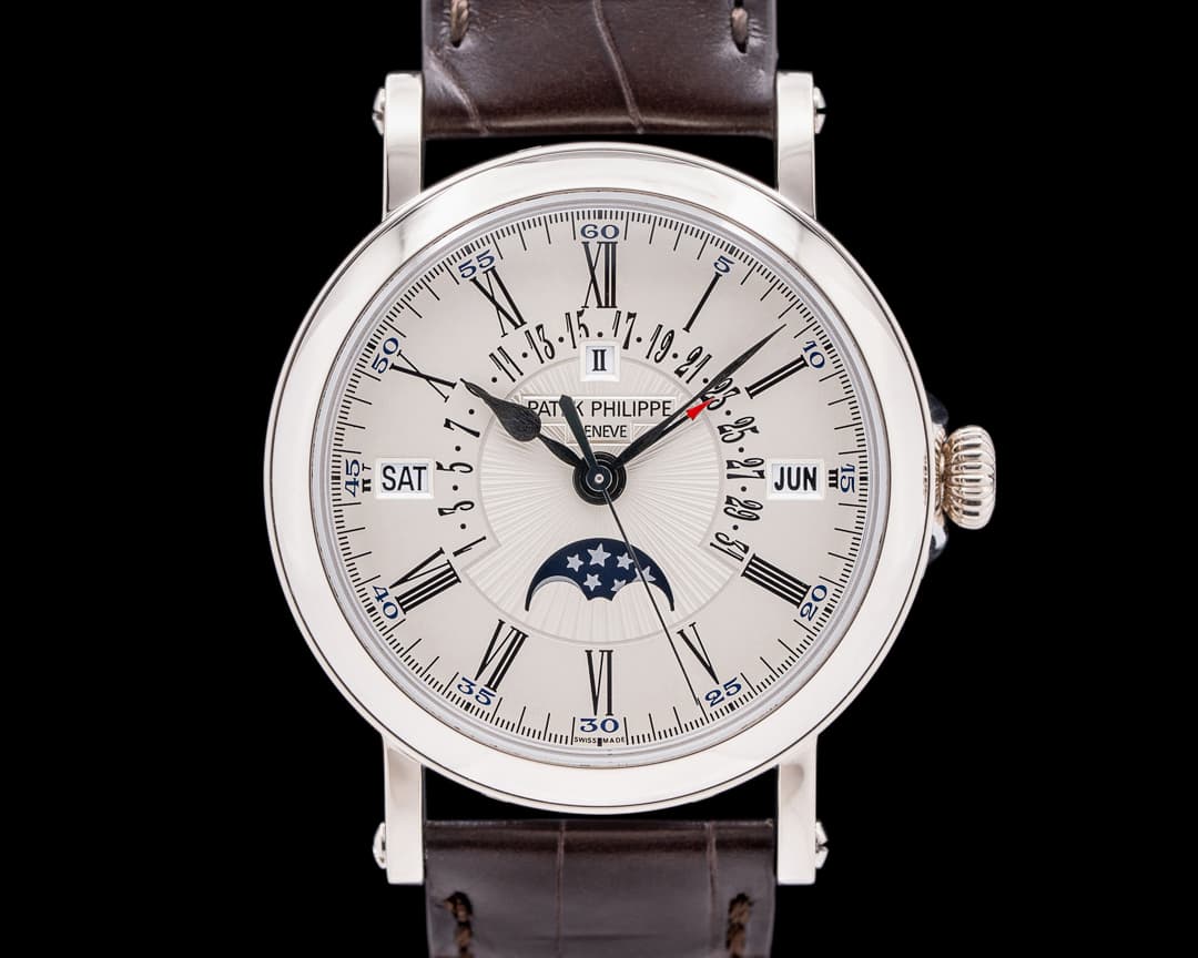 Patek Philippe 5159G Retrograde Perpetual Calendar 18K White Gold Silver Dial