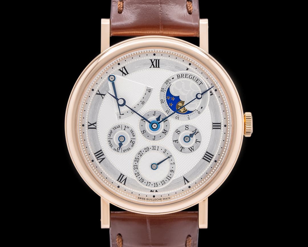 Breguet 5327BR Perpetual Calendar 18K Rose Gold Silver Dial
