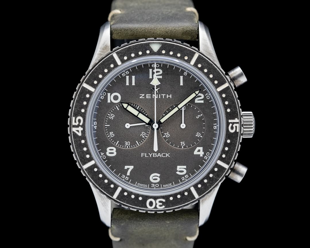 Zenith Pilot Chronometro Tipo CP-2 Flyback SS Gray Dial