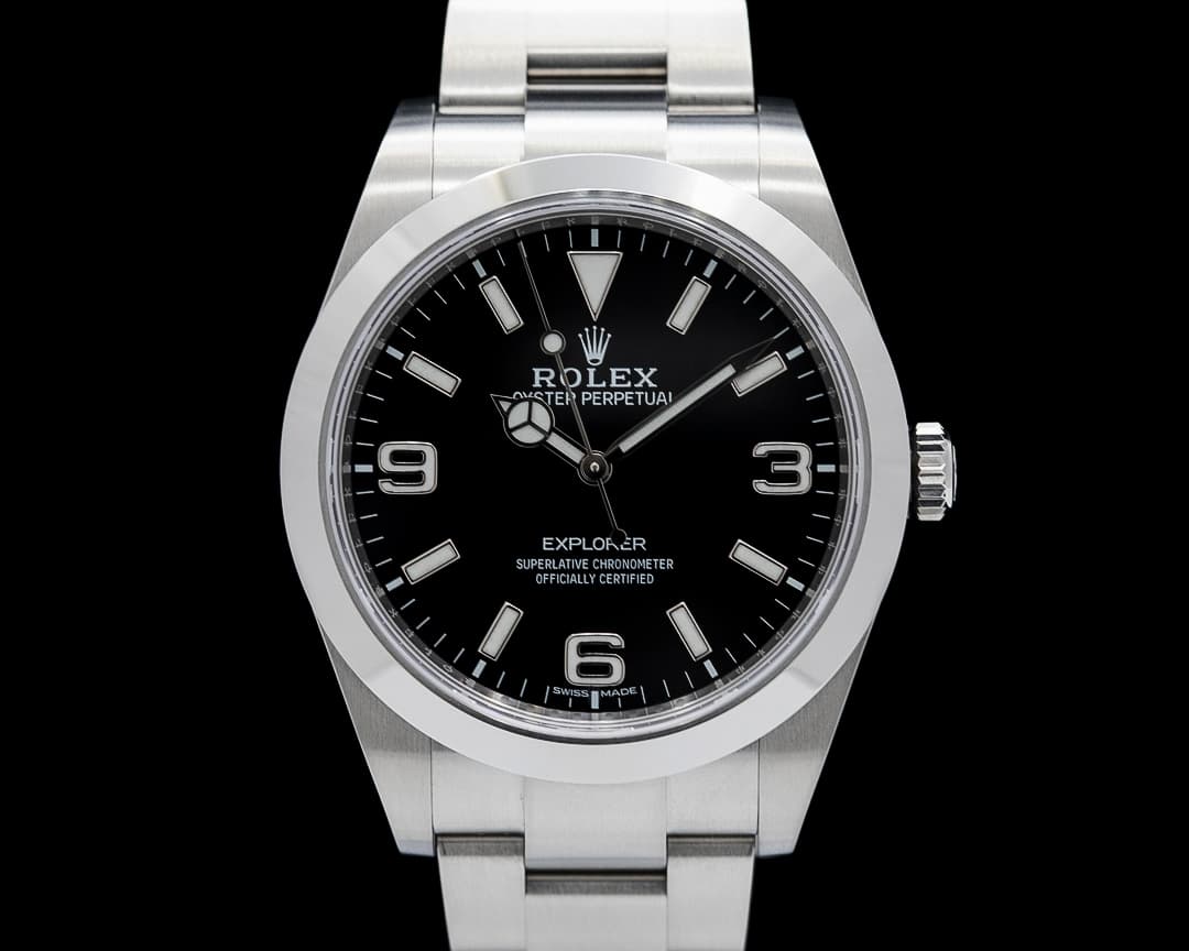 Rolex 214270 Explorer I 39MM SS Black Dial