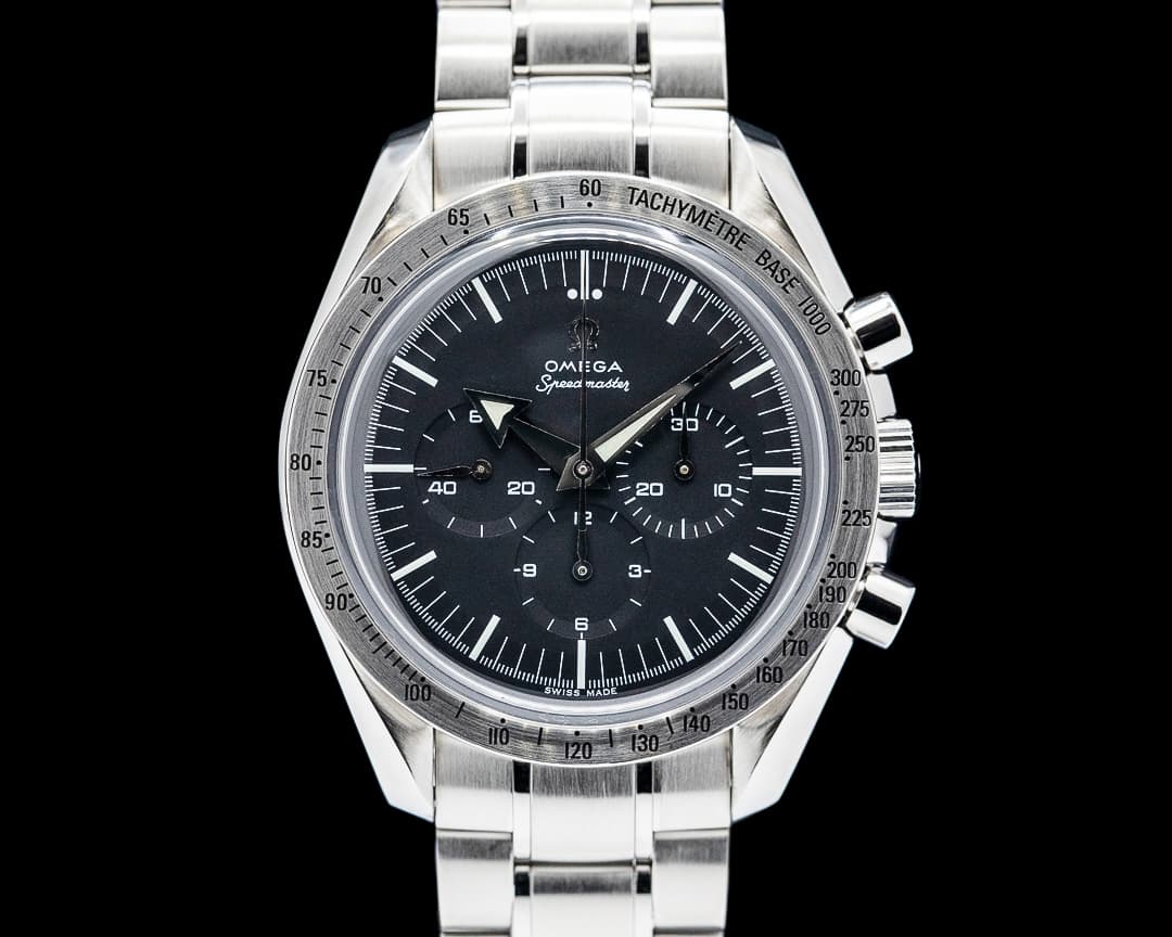 Omega Speedmaster Broad Arrow SS Black Dial