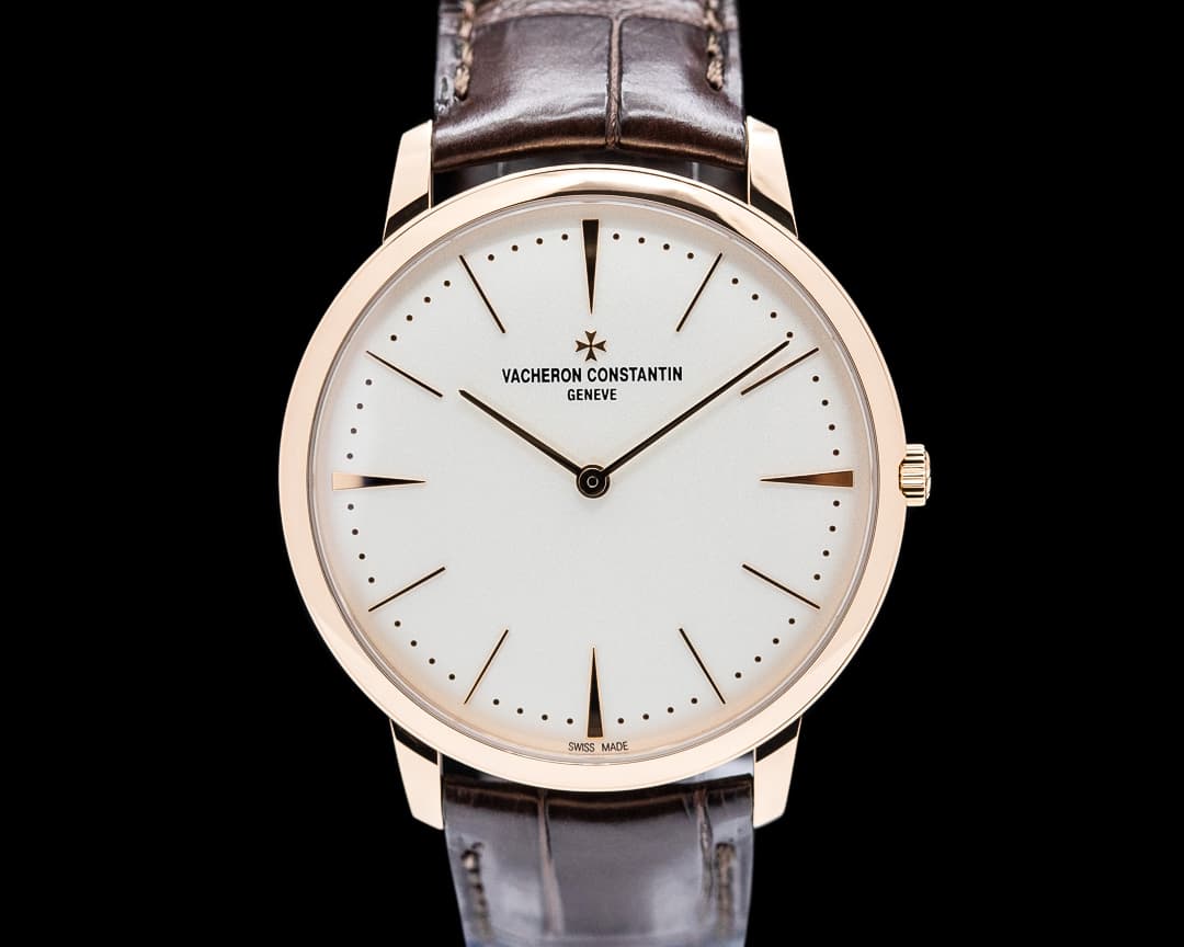 Vacheron Constantin Patrimony Contemporaine 18K Rose Gold Silver Dial