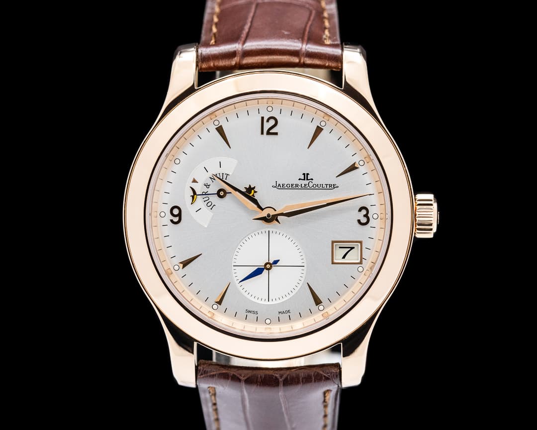 Jaeger LeCoultre Master Hometime 18K Rose Gold Silver Dial