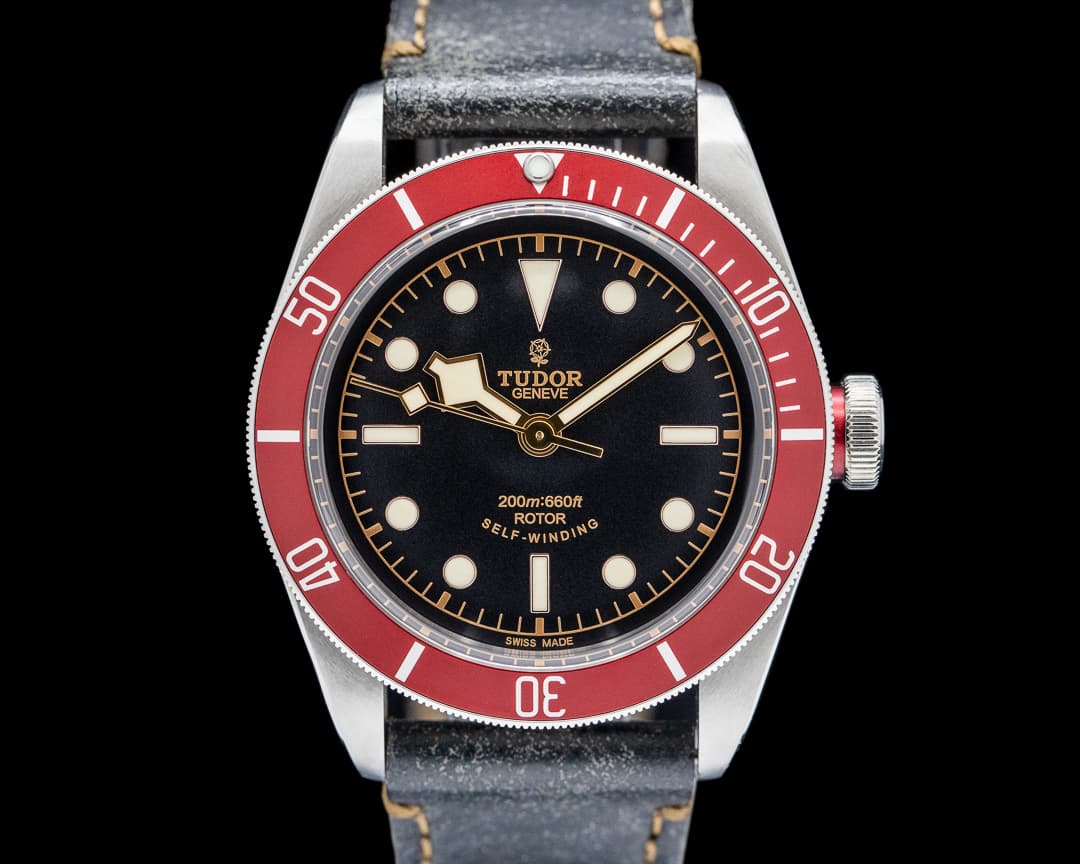 Tudor Heritage Black Bay Red SS Black Dial