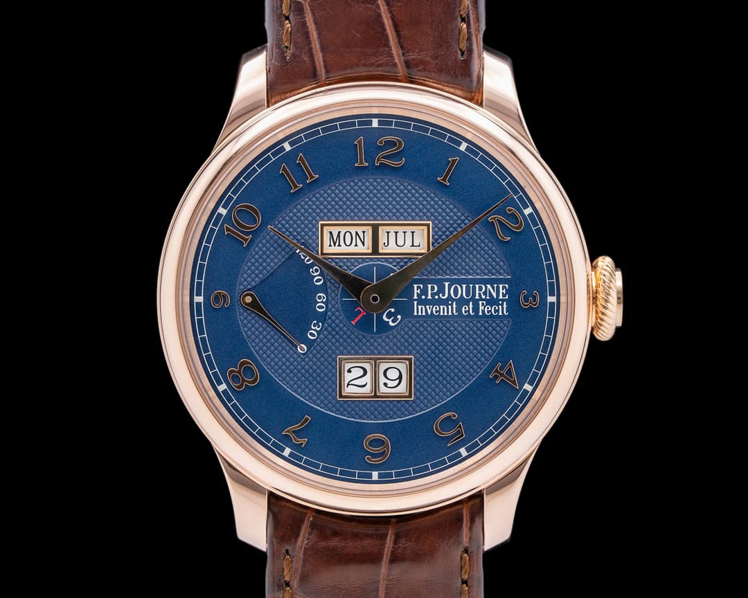 F. P. Journe Quantieme Perpetual Calendar 18K Rose Gold Blue Dial 2024