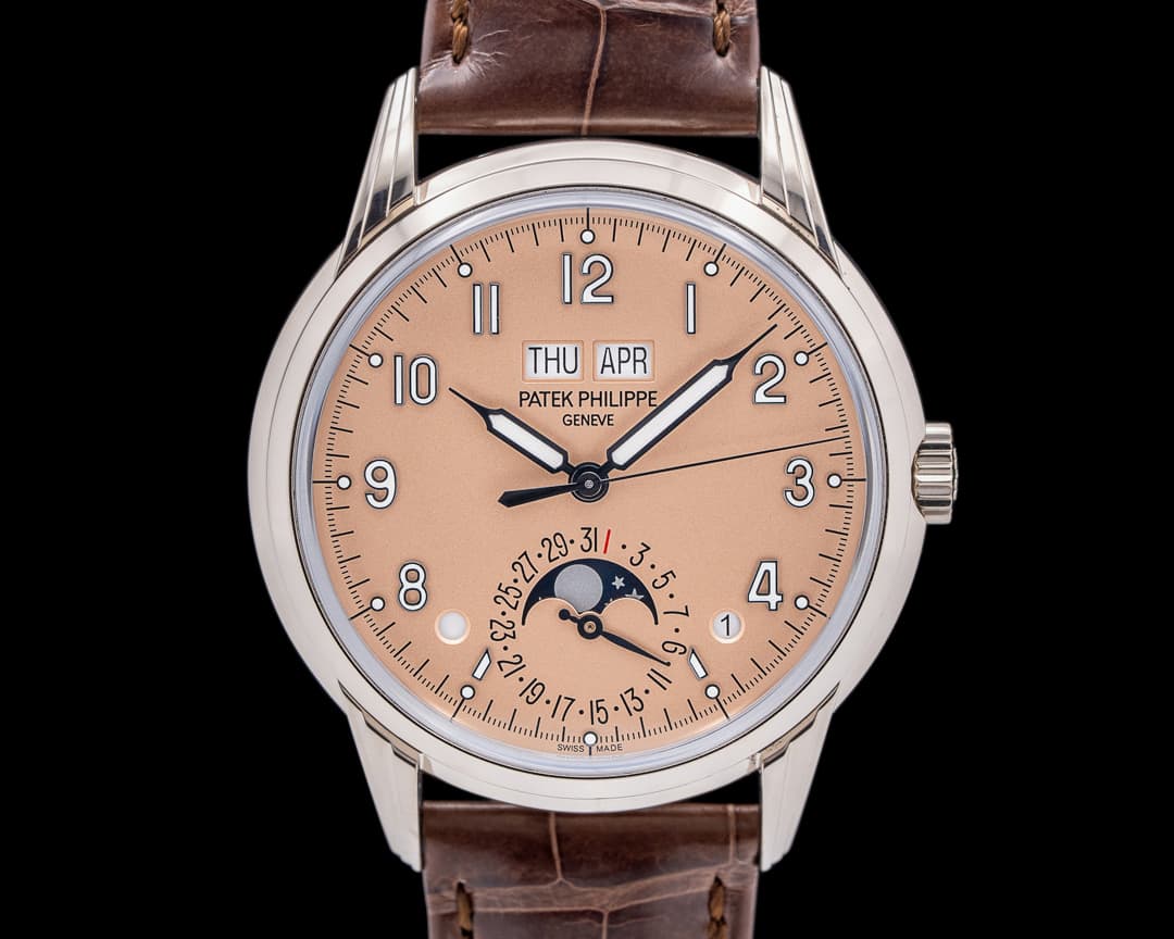 Patek Philippe Perpetual Calendar Grand Complication 18K WG Salmon Dial