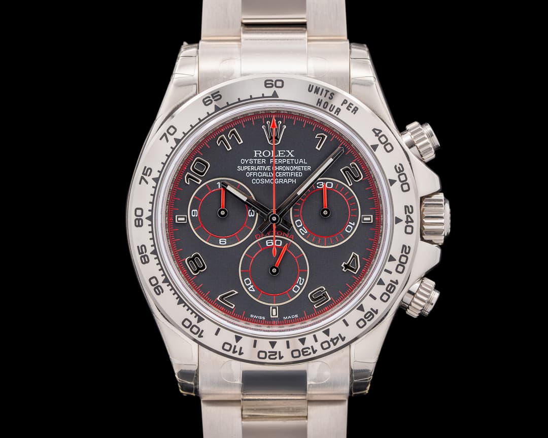 Rolex Daytona 116509 18K White Gold Gray Arabic Racing Dial UNWORN FULL SET