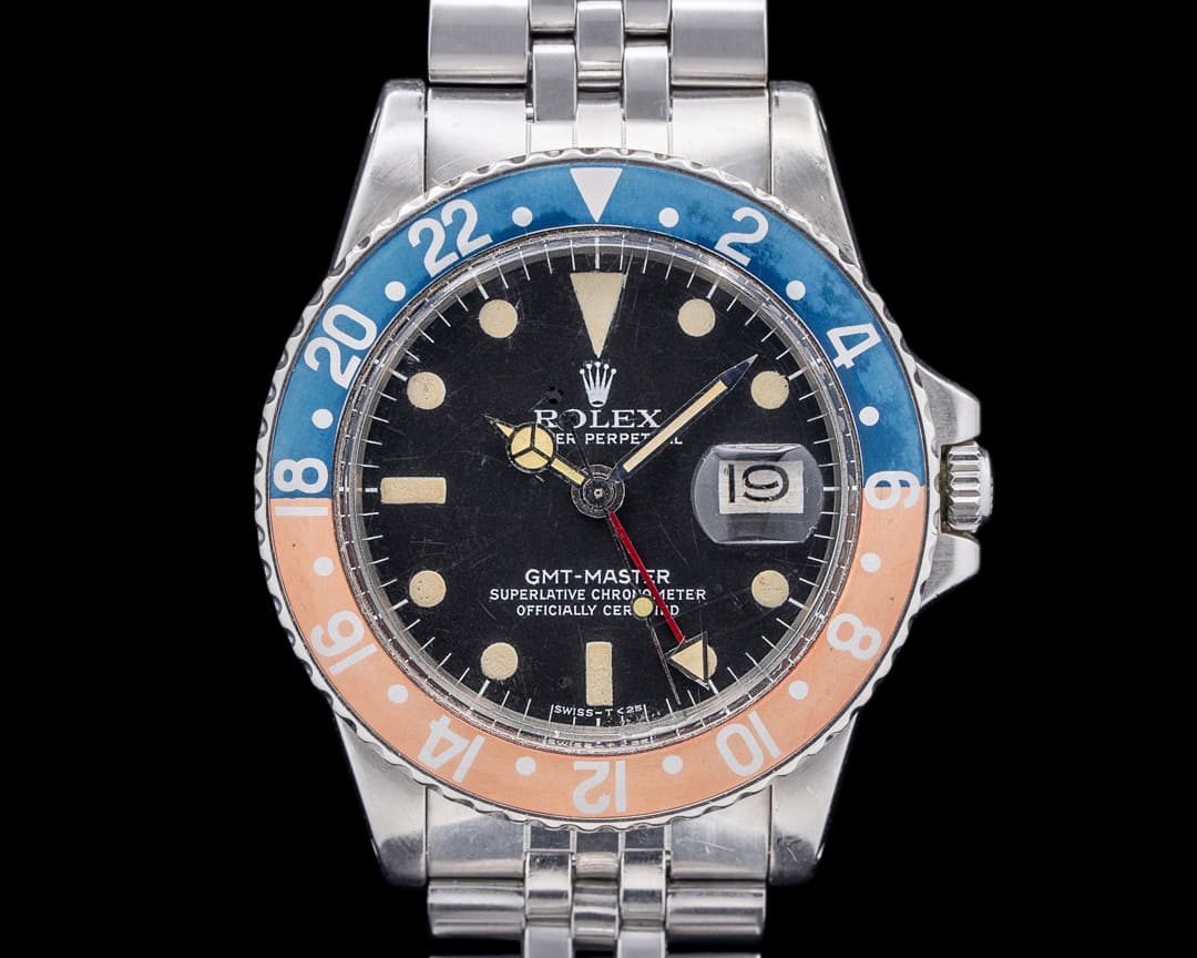 Rolex Vintage GMT Master "Pepsi Bezel" SS Jubilee C. 1978