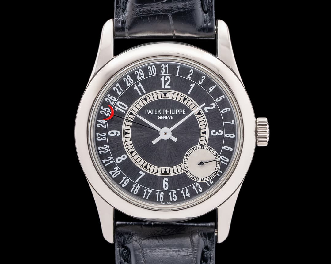 Patek Philippe 6000G Calatrava 18K White Gold Gray Dial