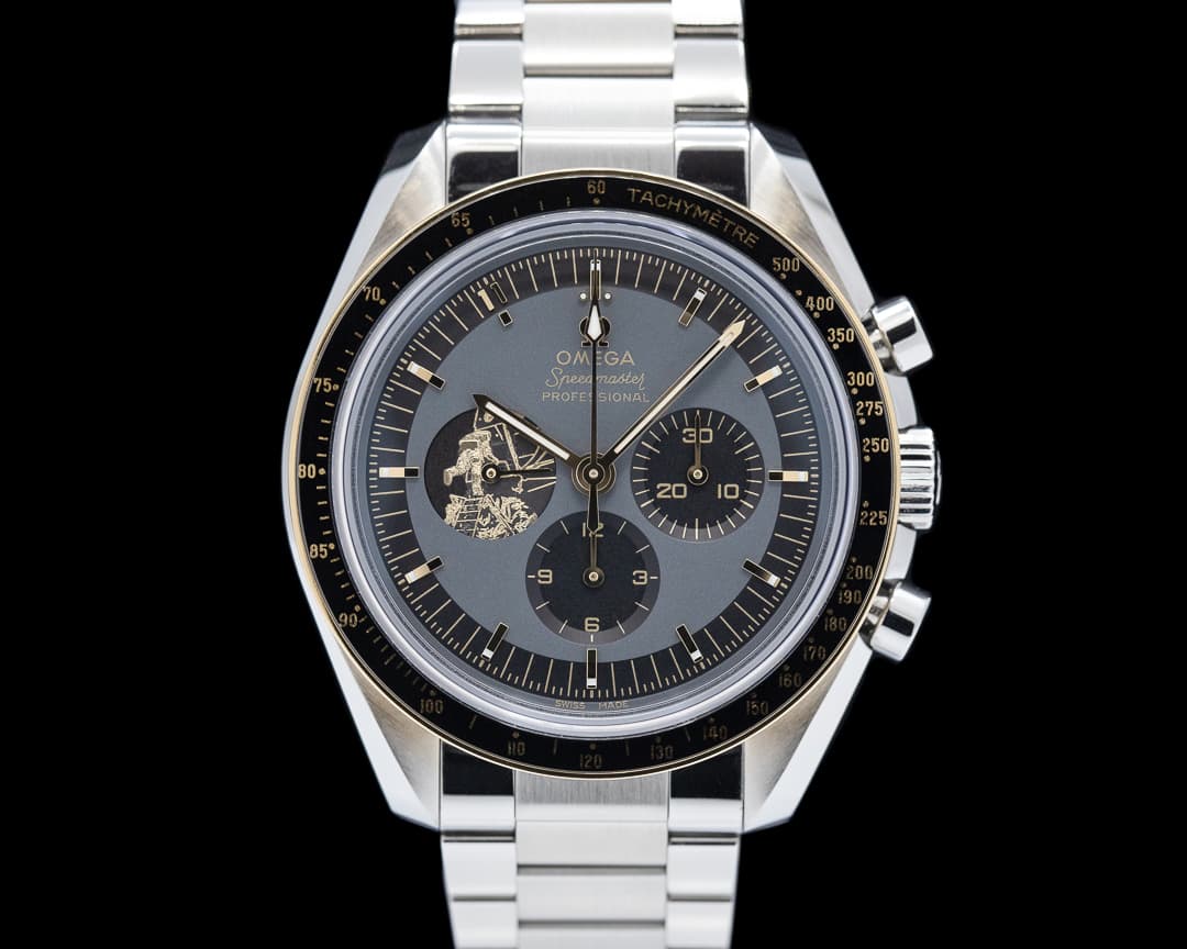 Omega Speedmaster Apollo 11 50th Anniversary SS / 18K Moonshine Gold
