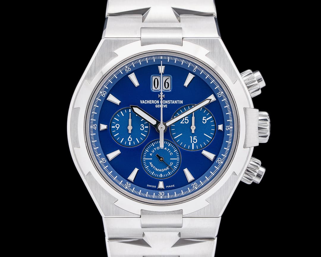 Vacheron Constantin 49150 Overseas Chronograph SS Blue Dial