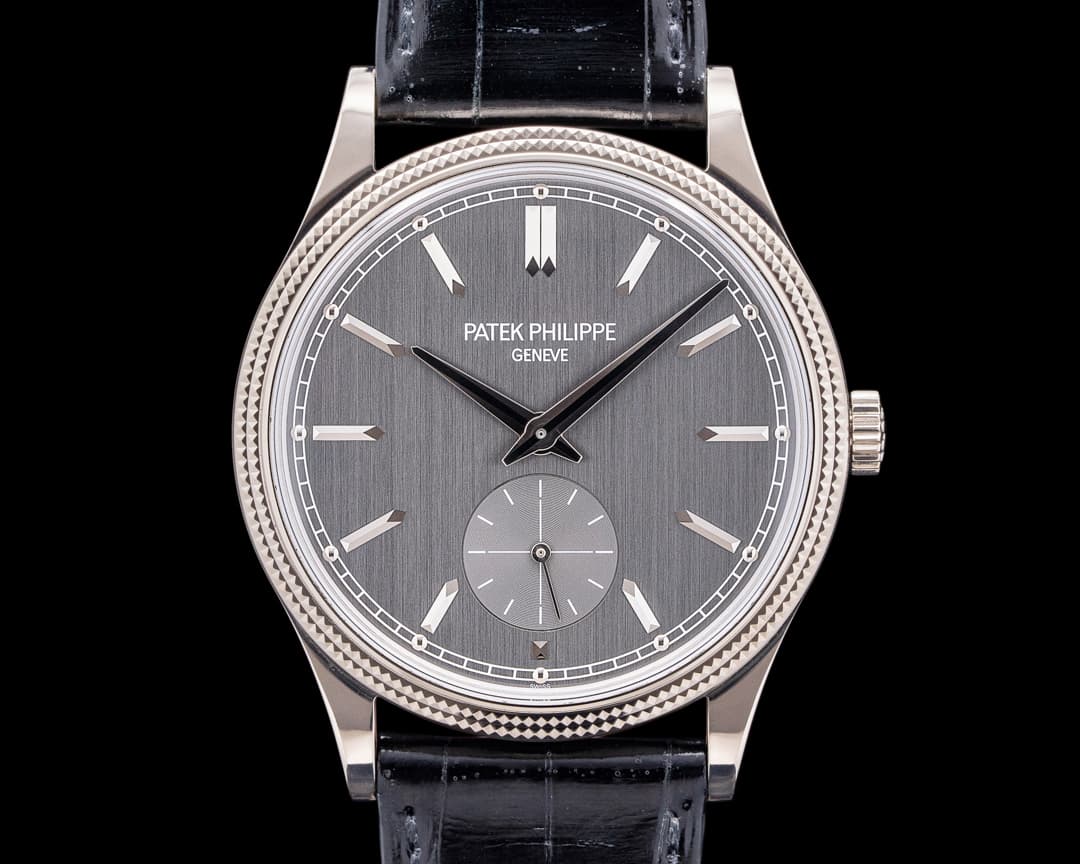 Patek Philippe 6119G-001 Calatrava 18K White Gold Charcoal Gray Dial