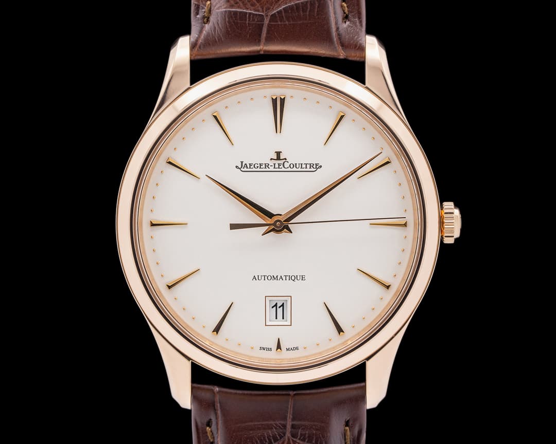 Jaeger LeCoultre Q1232510 Master Ultra Thin Date 18K Rose Gold Beige Dial