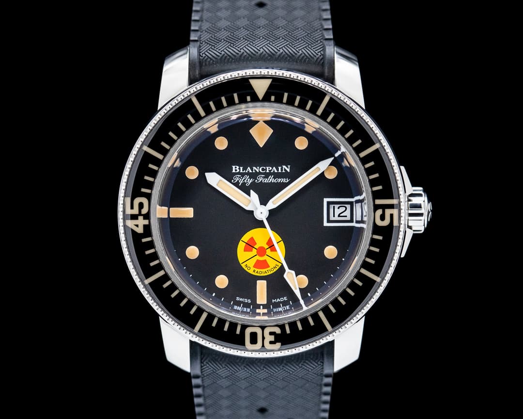 Blancpain 5008D Fifty Fathoms No Rad SS Black Dial LIMITED