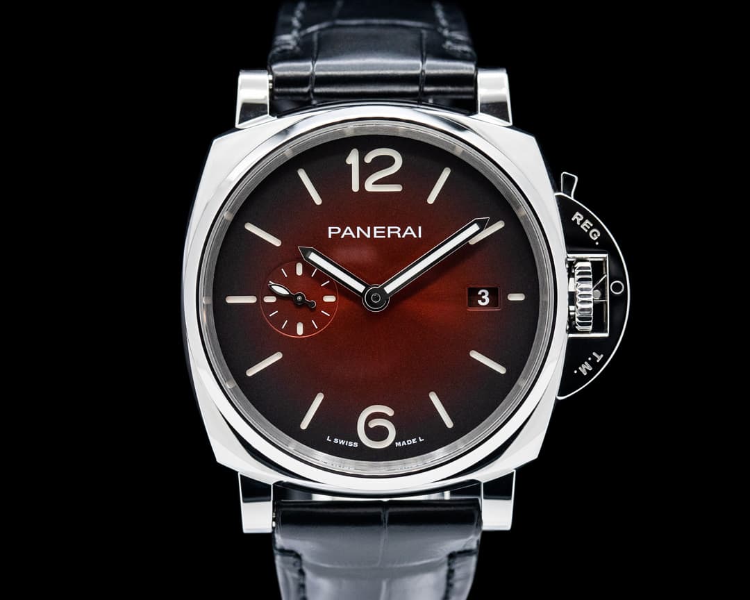 Panerai Luminor Due 42 SS Burgundy Dial 2024