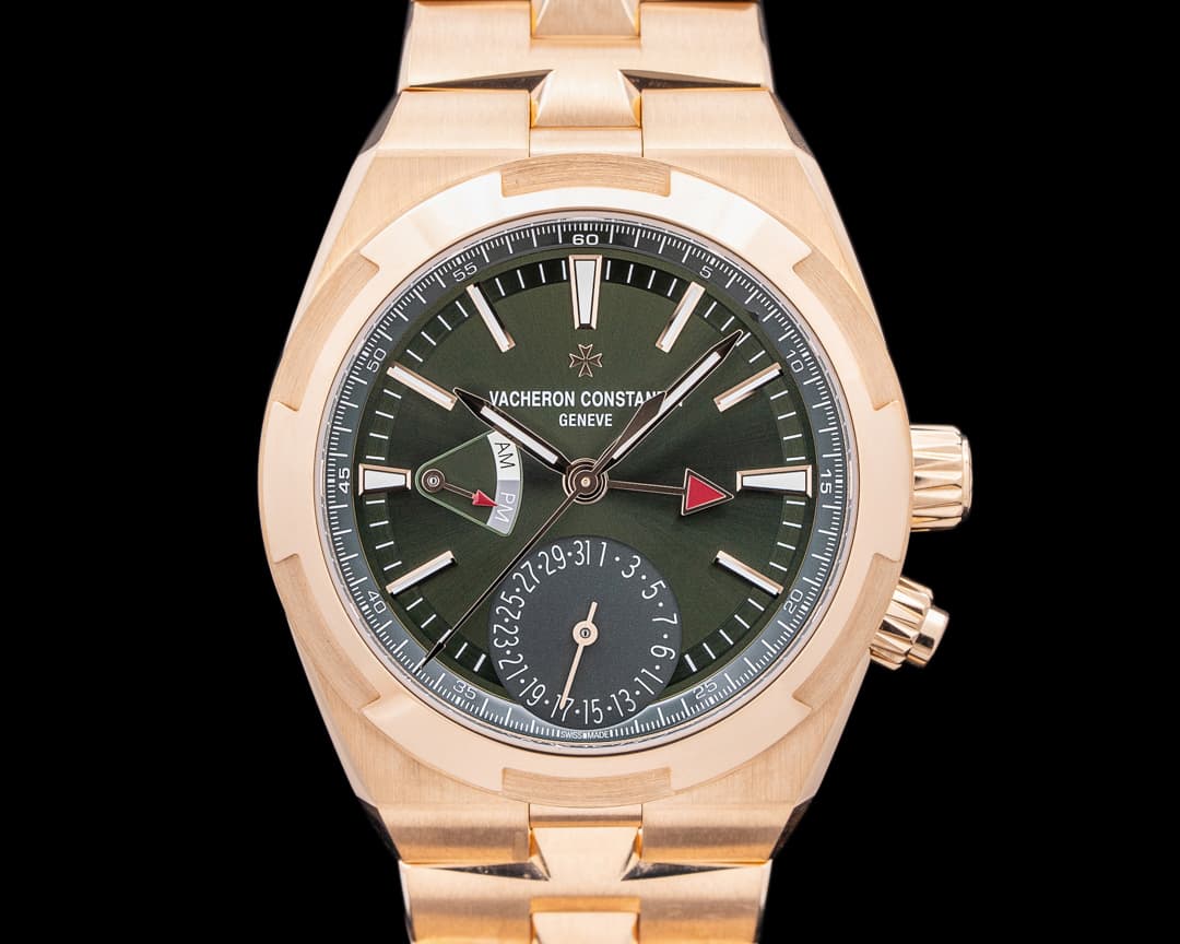 Vacheron Constantin 7920V Overseas Dual Time 18K Rose Gold Green Dial 2025