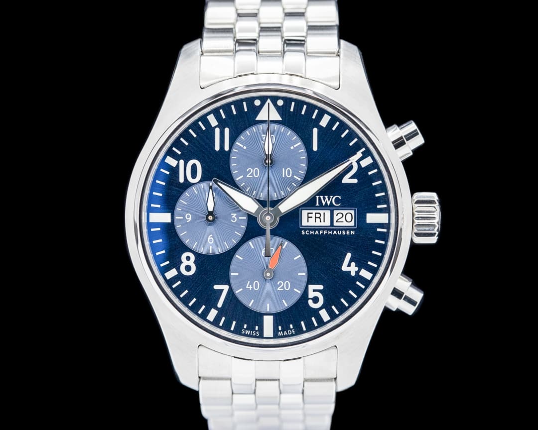 IWC IW388102 Pilot's Watch Chronograph SS Blue Dial